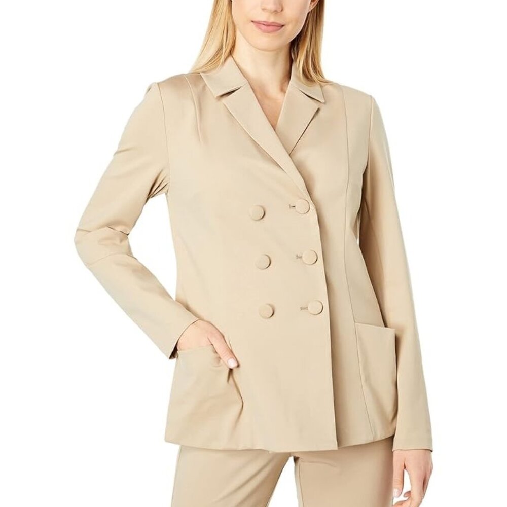 NWT $335 CAPSULE 121 Beige Elegant Chic Delta Jacket Blazer 1X